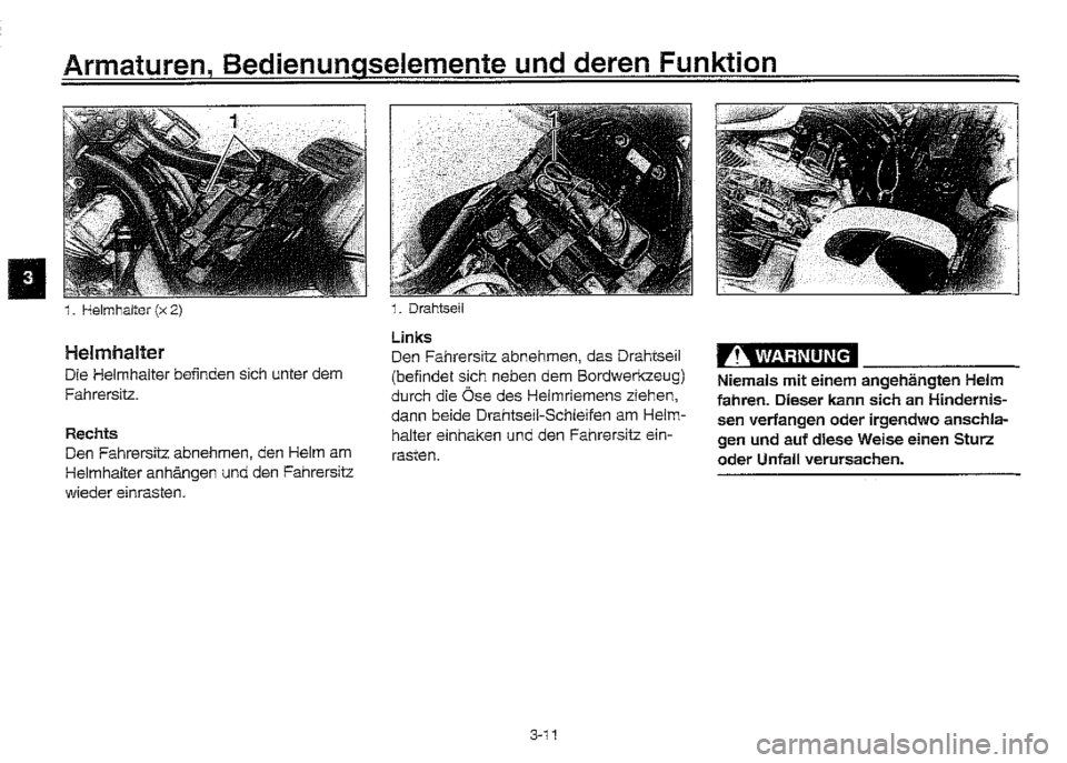 YAMAHA XVZ1300A 2000  Betriebsanleitungen (in German) 