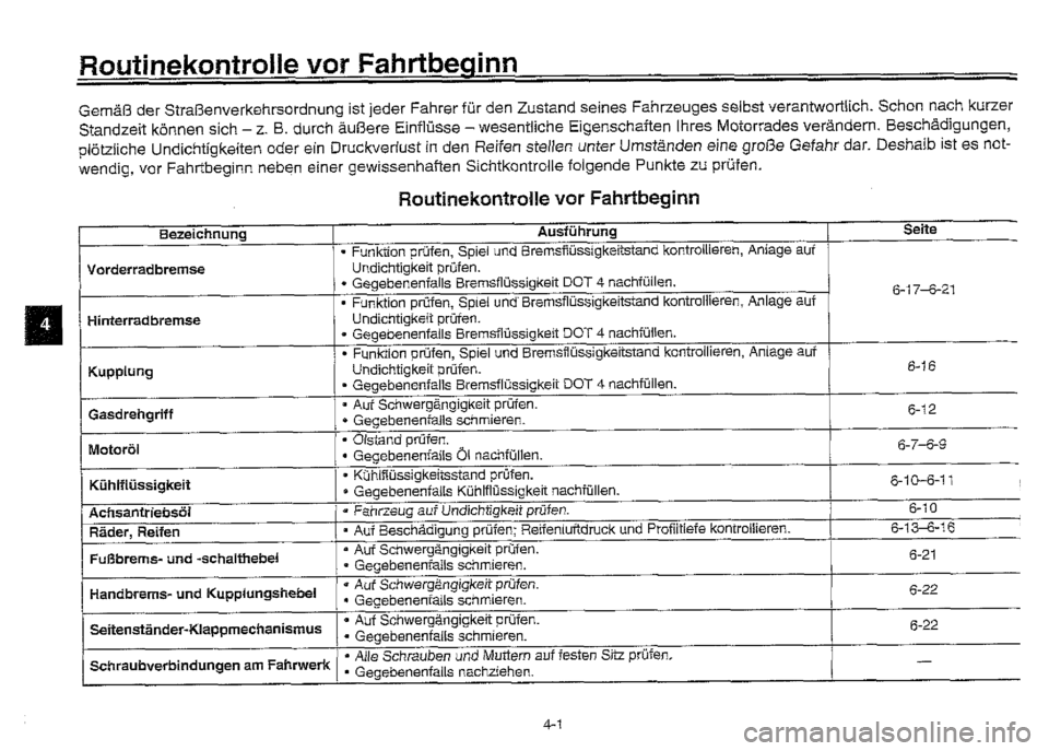 YAMAHA XVZ1300A 2000  Betriebsanleitungen (in German) 