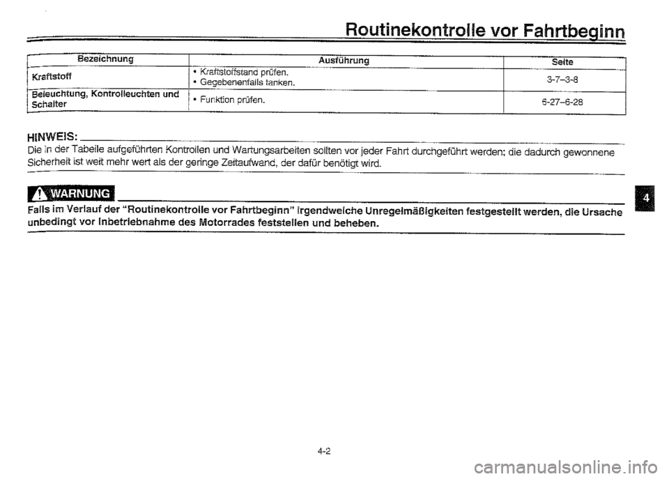 YAMAHA XVZ1300A 2000  Betriebsanleitungen (in German) 