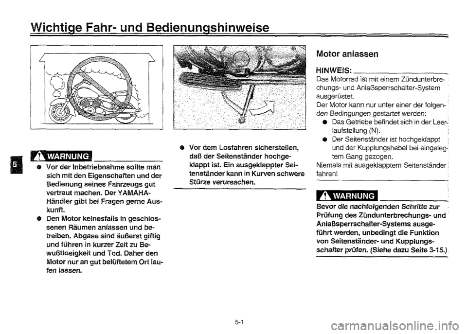 YAMAHA XVZ1300A 2000  Betriebsanleitungen (in German) 