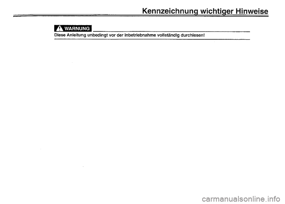 YAMAHA XVZ1300A 2000  Betriebsanleitungen (in German) 