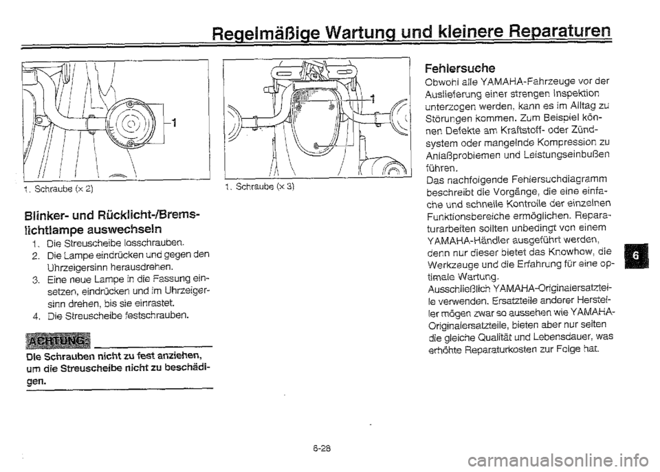 YAMAHA XVZ1300A 2000  Betriebsanleitungen (in German) 