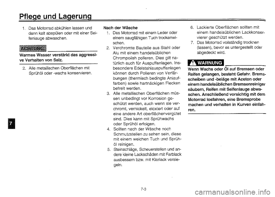 YAMAHA XVZ1300A 2000  Betriebsanleitungen (in German) 