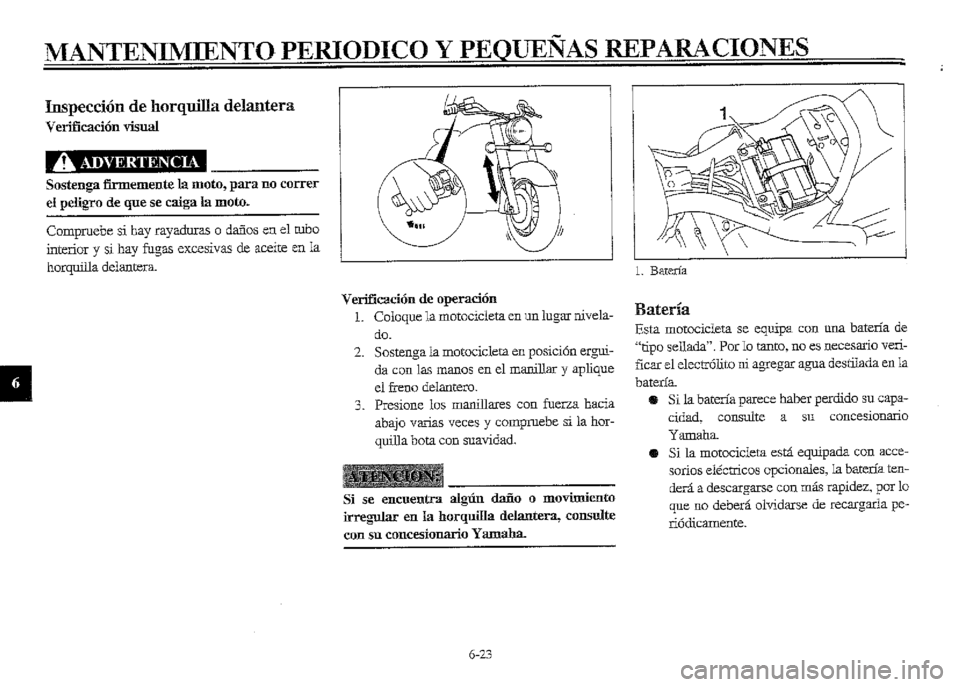 YAMAHA XVZ1300A 2000  Manuale de Empleo (in Spanish) 