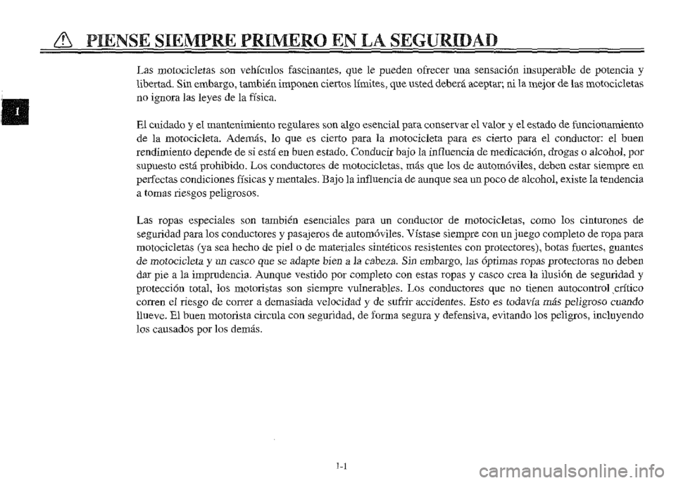 YAMAHA XVZ1300A 2000  Manuale de Empleo (in Spanish) 