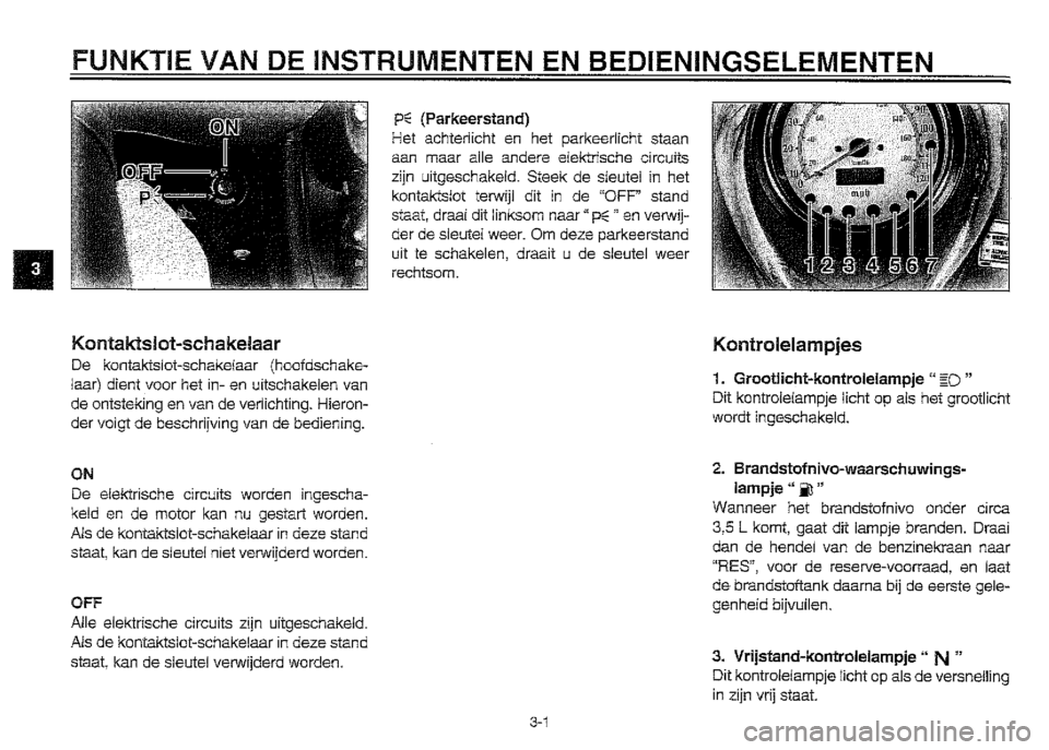 YAMAHA XVZ1300A 2000  Instructieboekje (in Dutch) 