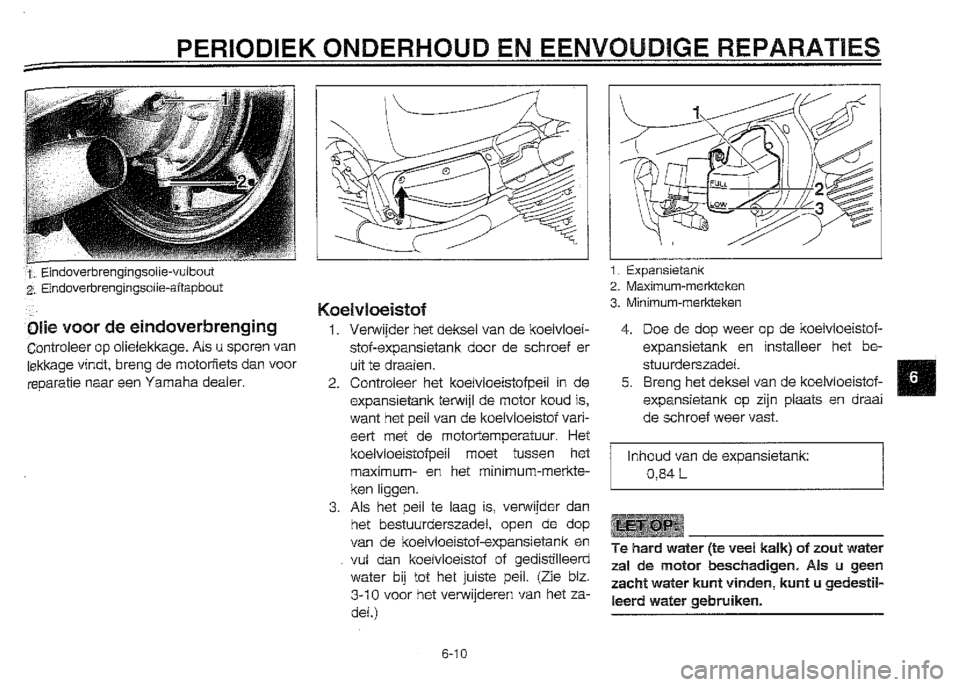 YAMAHA XVZ1300A 2000  Instructieboekje (in Dutch) 