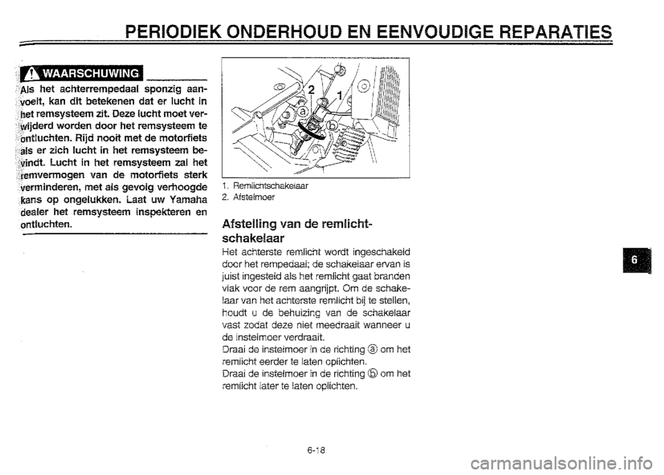YAMAHA XVZ1300A 2000  Instructieboekje (in Dutch) 