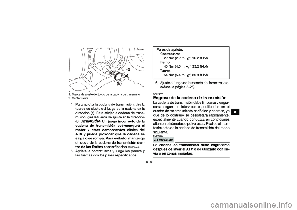 YAMAHA YFM90 2016  Manuale de Empleo (in Spanish) 