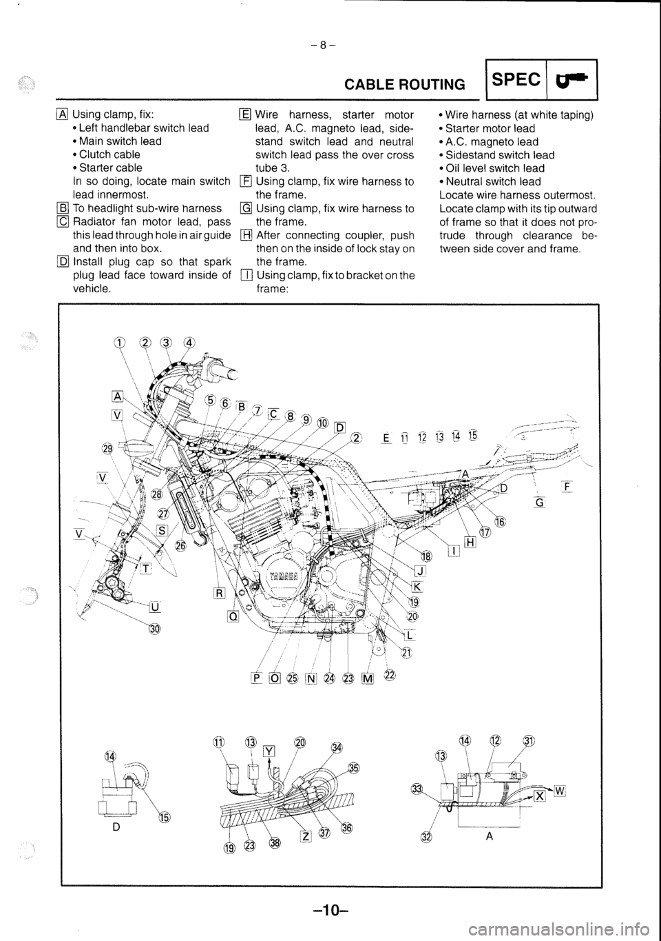 YAMAHA FZS600 2002  Workshop Manual 