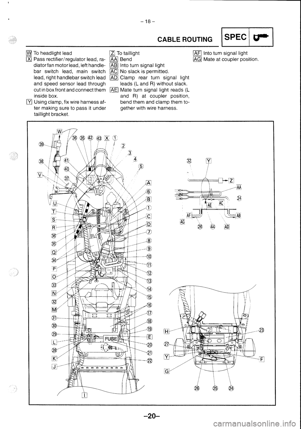 YAMAHA FZS600 2002  Workshop Manual 