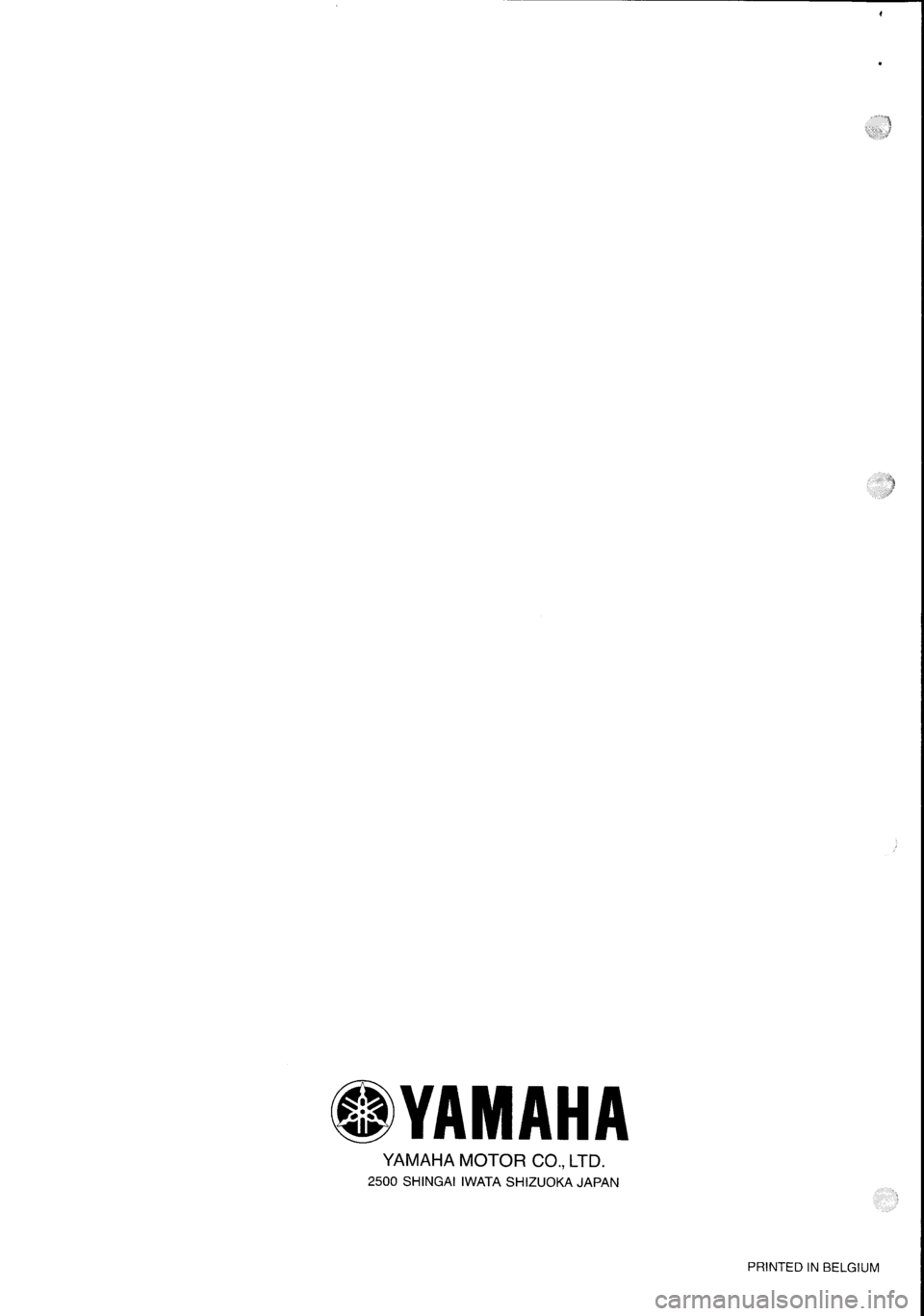 YAMAHA FZS600 2002  Workshop Manual 