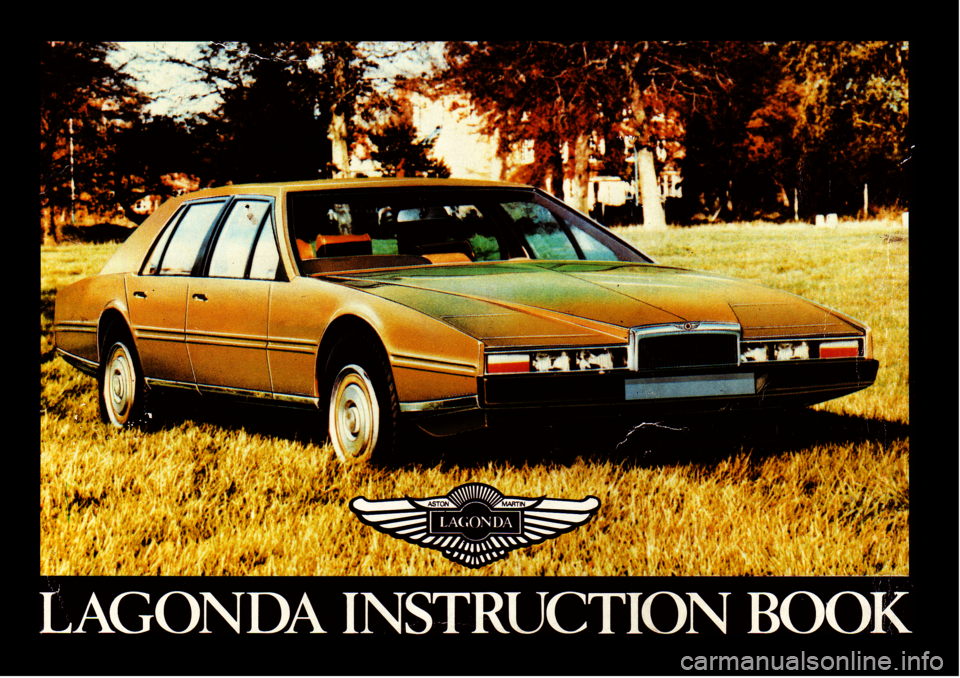 ASTON MARTIN LAGONDA 1980  Owners Guide 