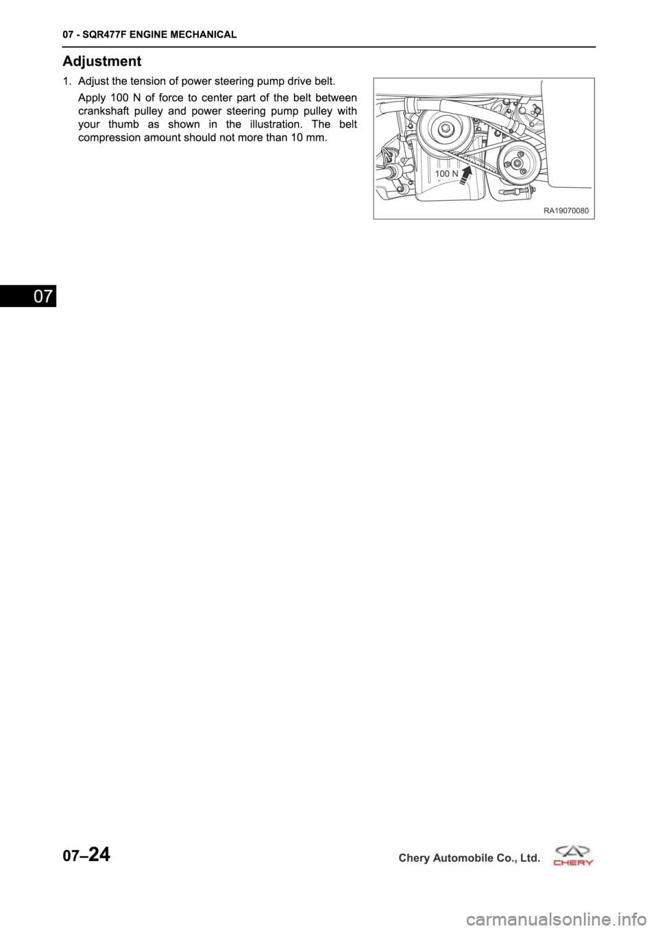 CHERY A19 2014  Service Repair Manual 