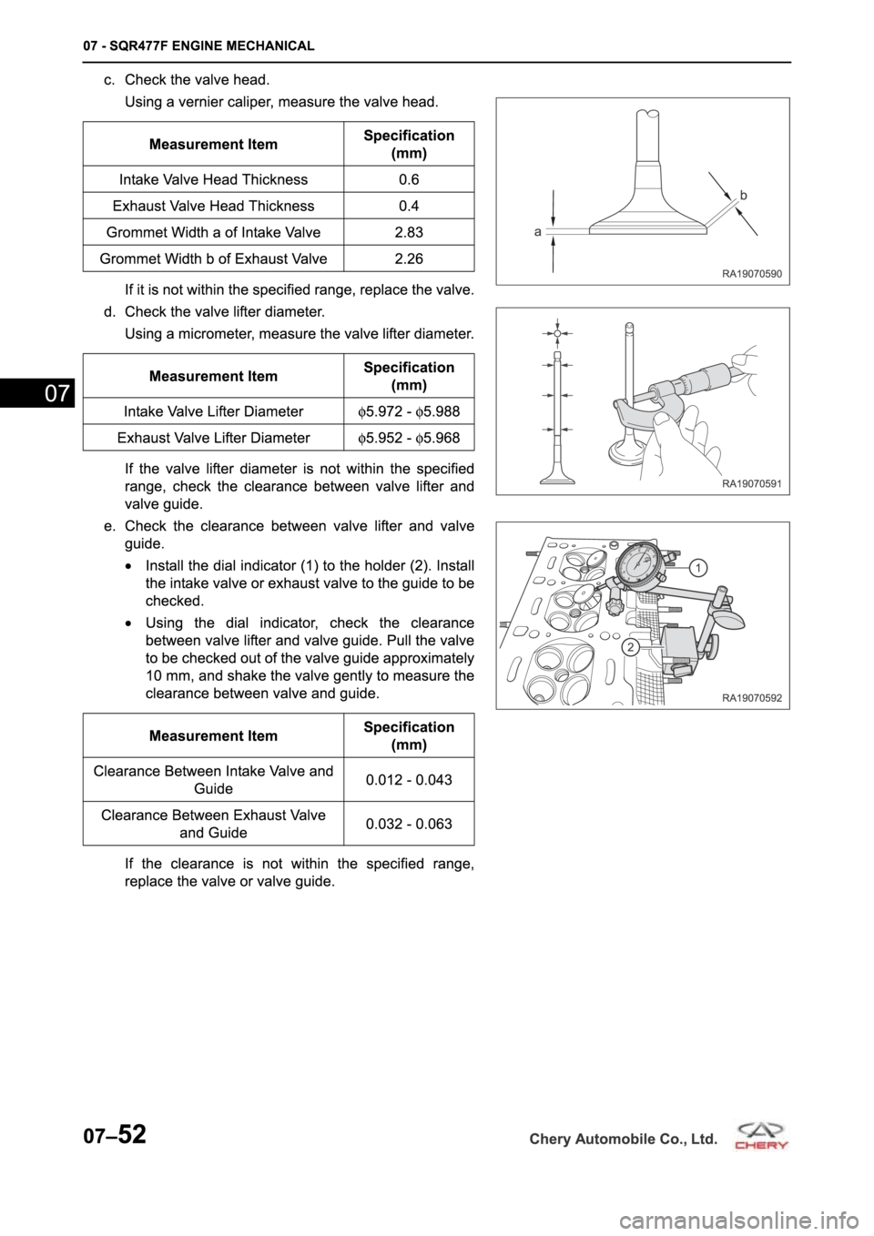 CHERY A19 2014  Service Repair Manual 