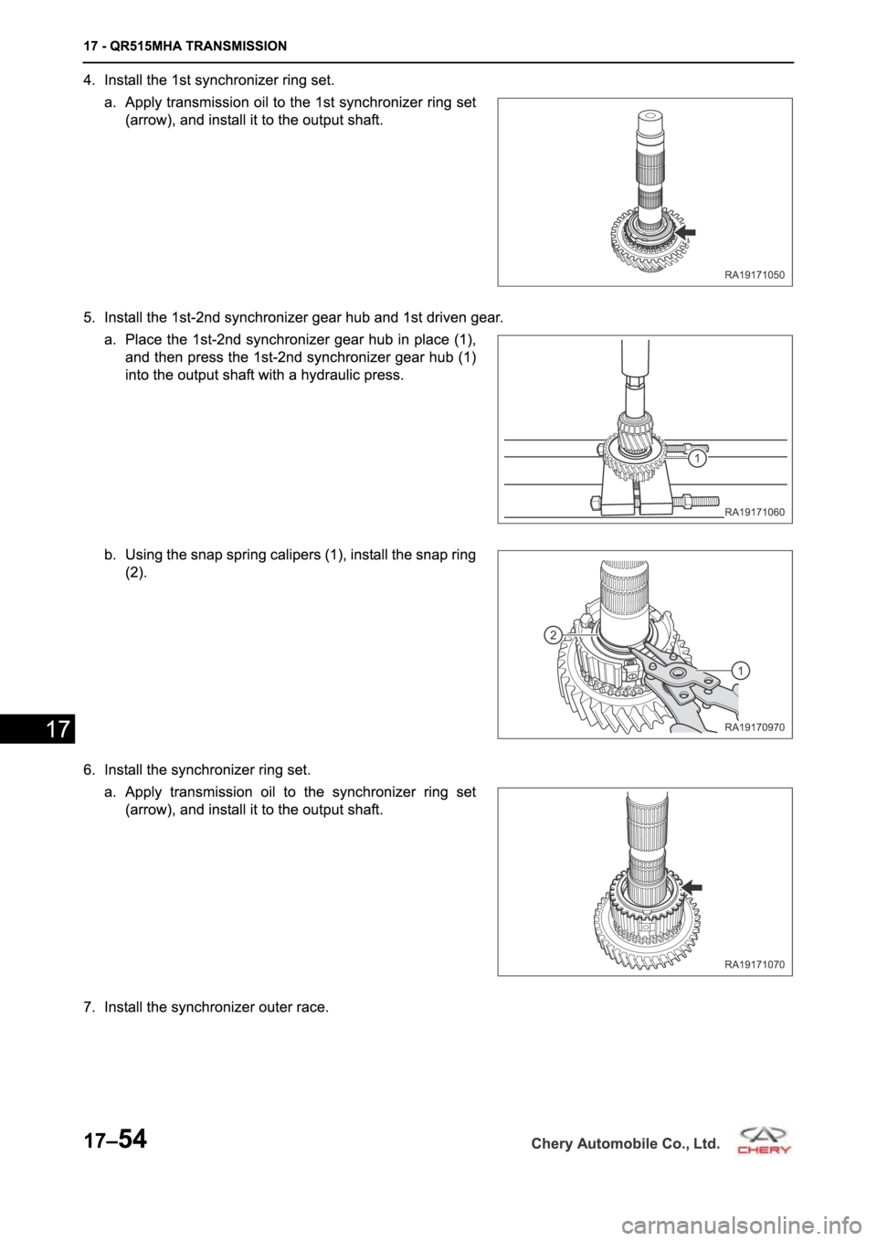 CHERY A19 2014  Service Repair Manual 