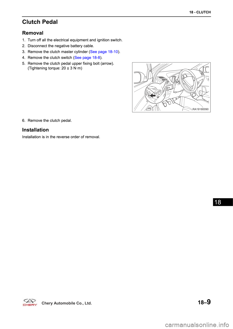 CHERY A19 2014  Service Repair Manual 