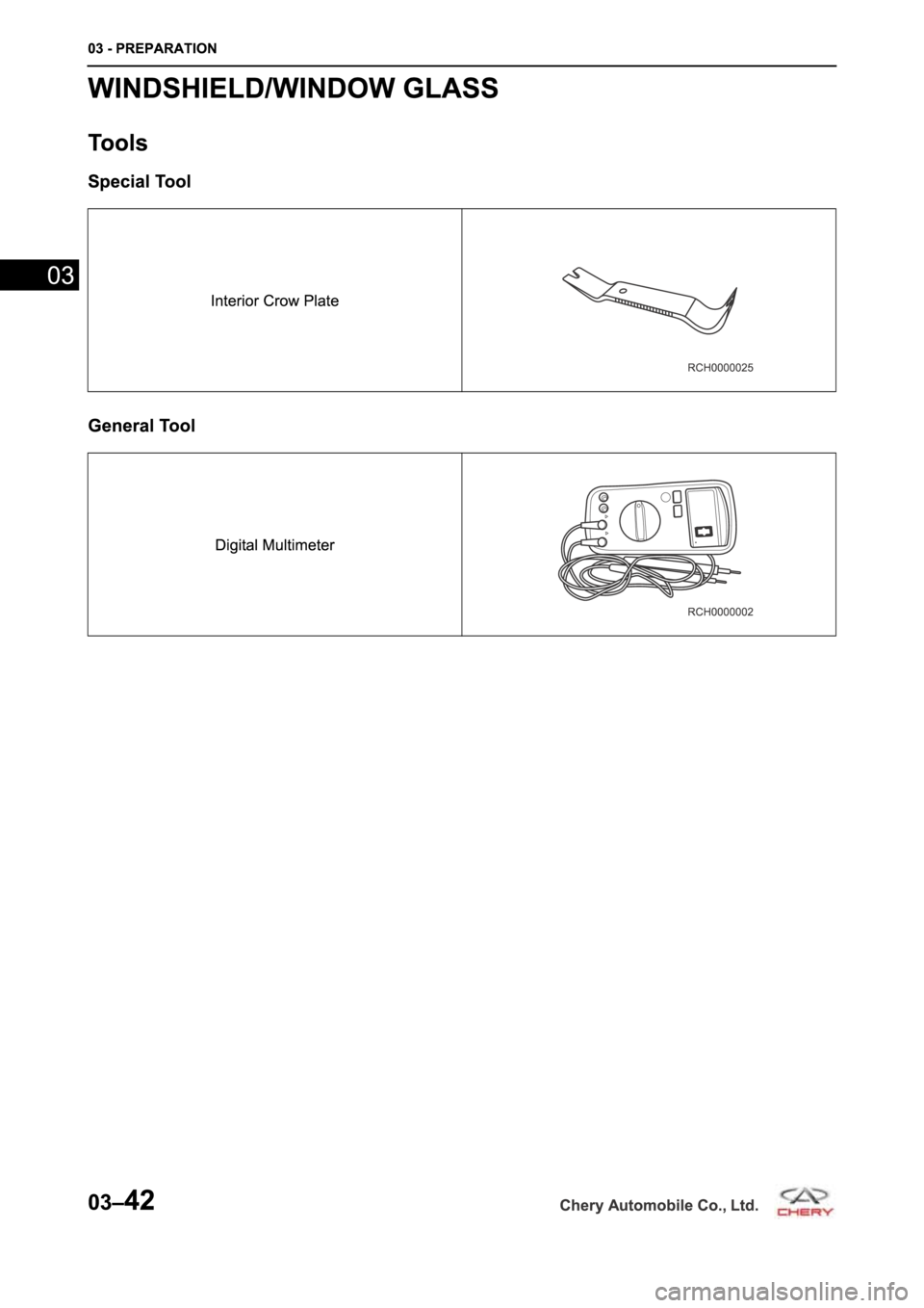 CHERY A19 2014  Service Repair Manual 
