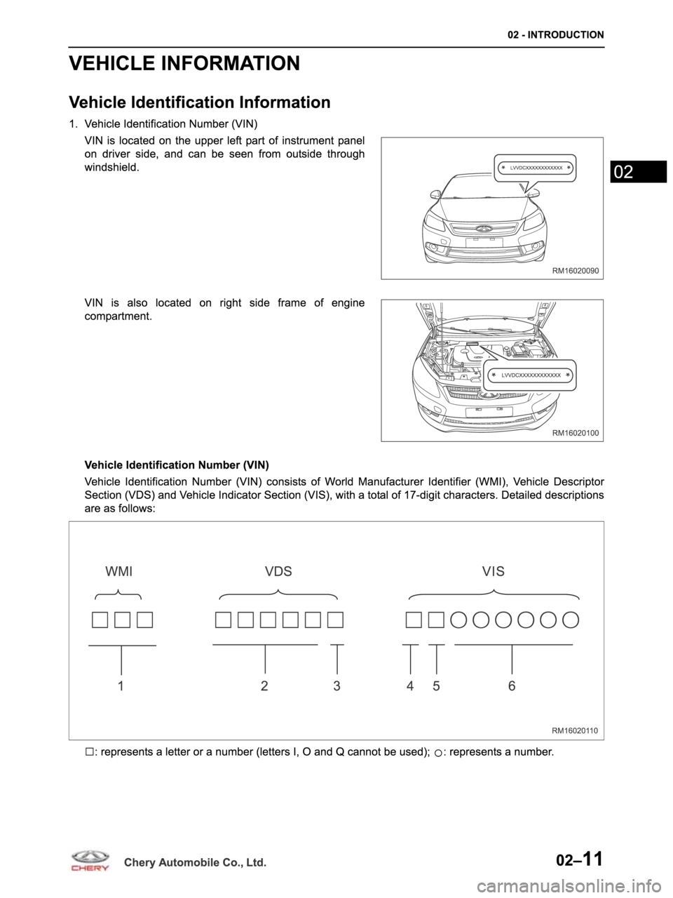 CHERY ARRIZO M16 2014  Service Repair Manual 