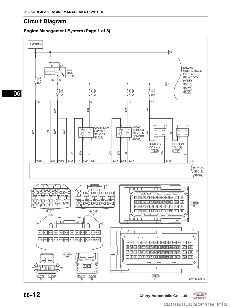 CHERY ARRIZO M16 2014  Service Repair Manual 
