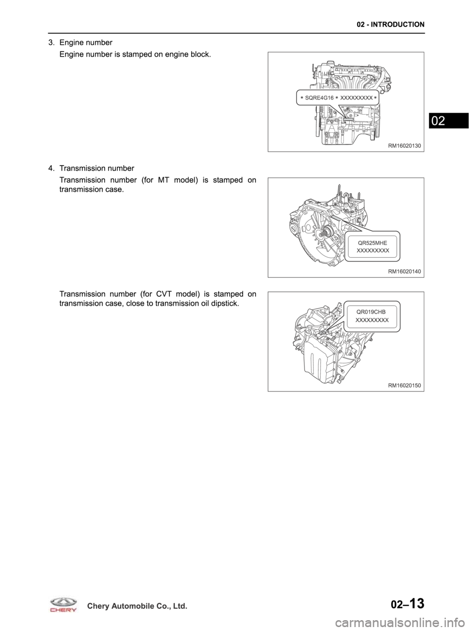 CHERY ARRIZO M16 2014  Service Repair Manual 