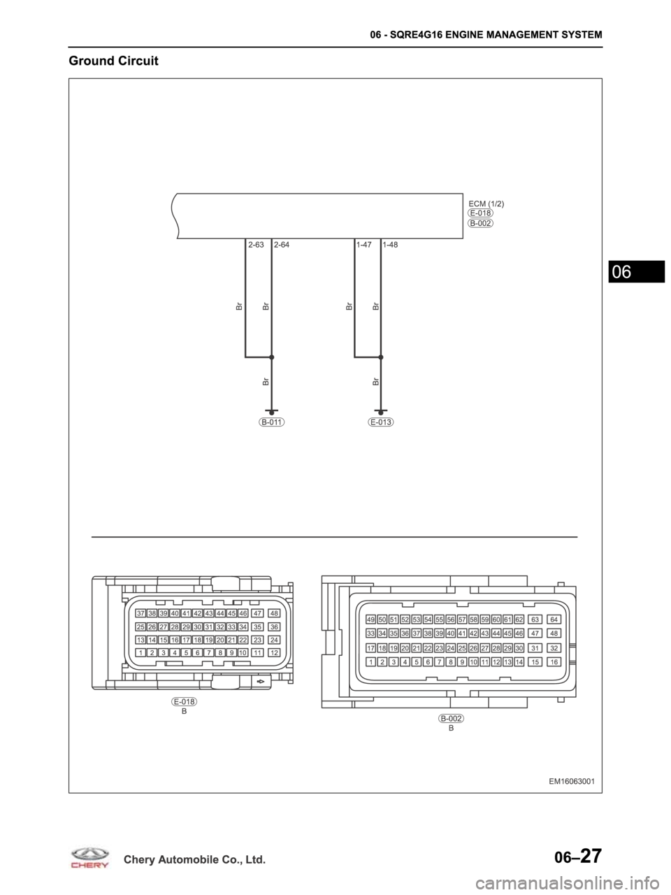 CHERY ARRIZO M16 2014  Service Repair Manual 
