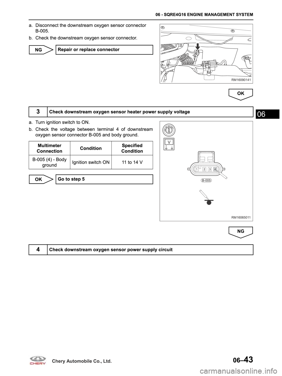 CHERY ARRIZO M16 2014  Service Repair Manual 