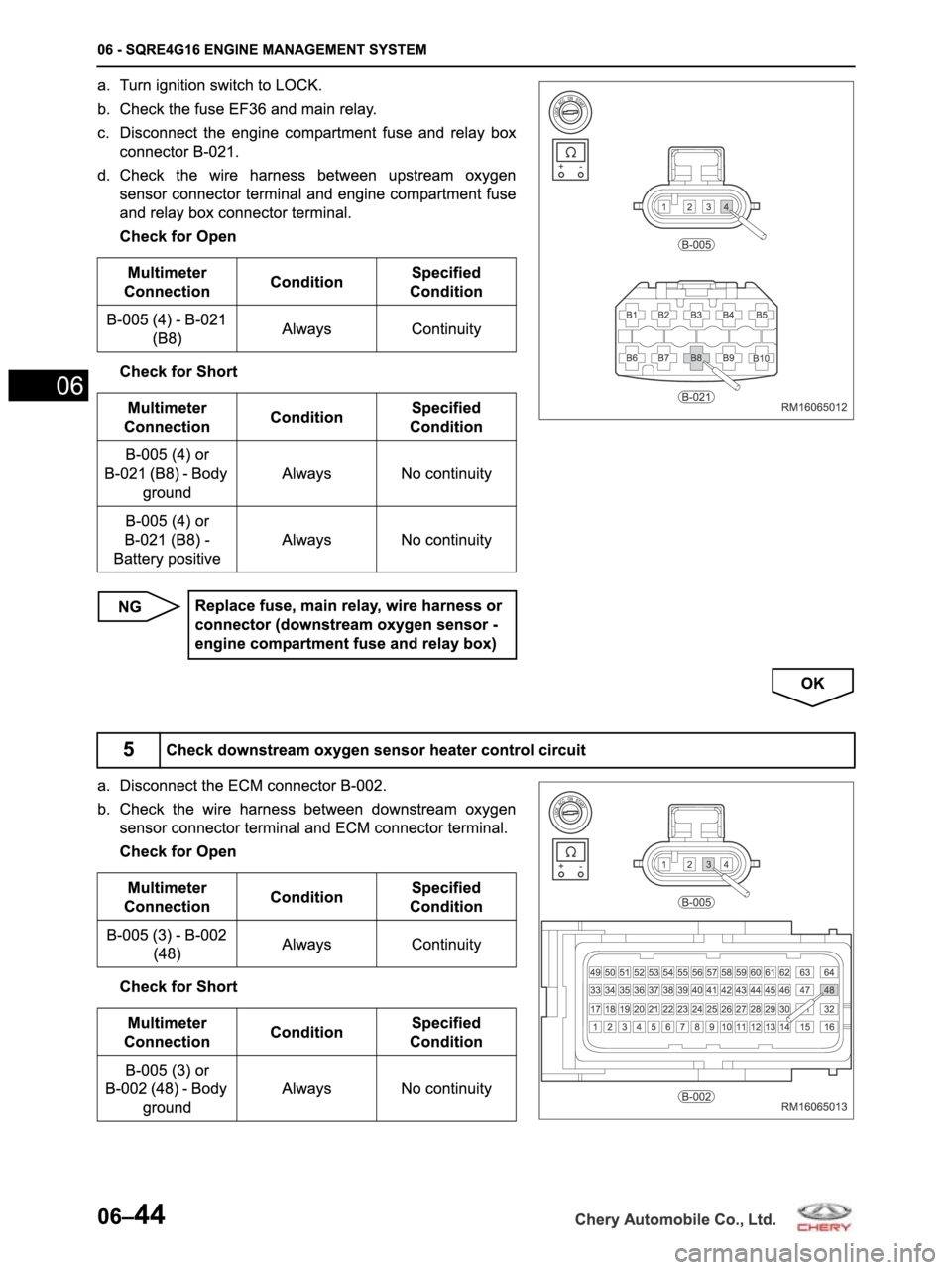 CHERY ARRIZO M16 2014  Service Repair Manual 