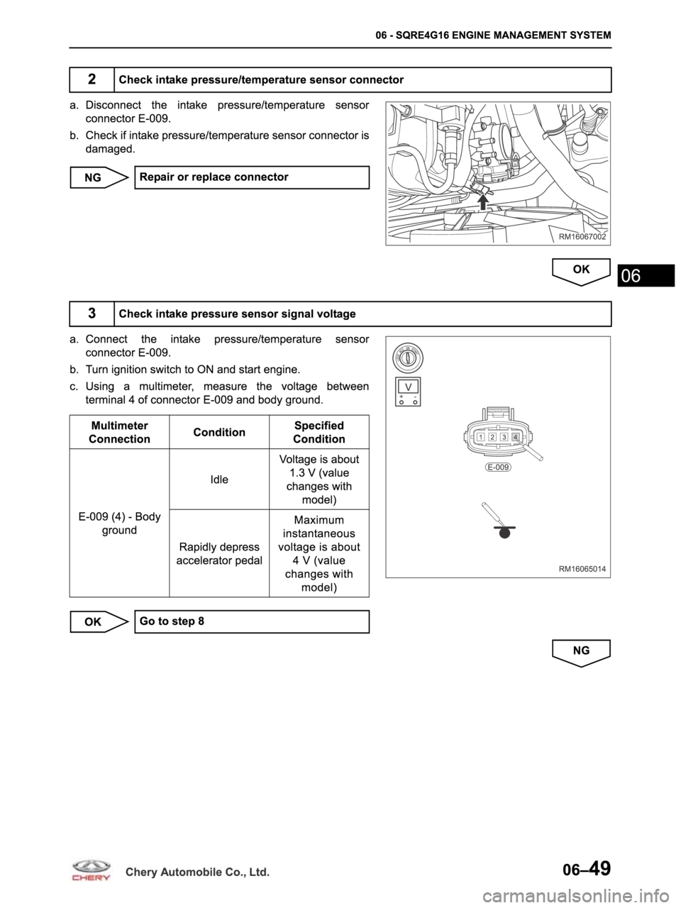 CHERY ARRIZO M16 2014  Service Repair Manual 
