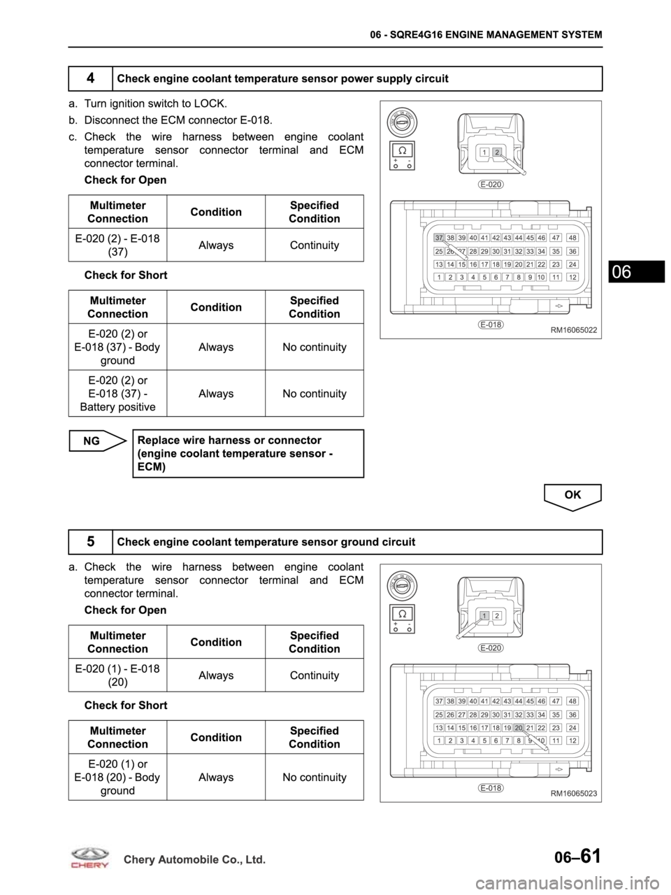 CHERY ARRIZO M16 2014  Service Repair Manual 