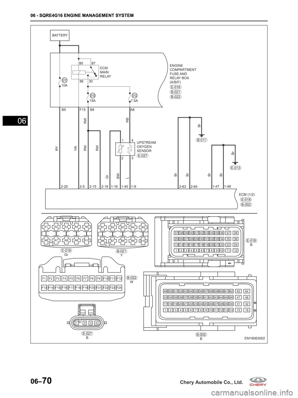 CHERY ARRIZO M16 2014  Service Repair Manual 