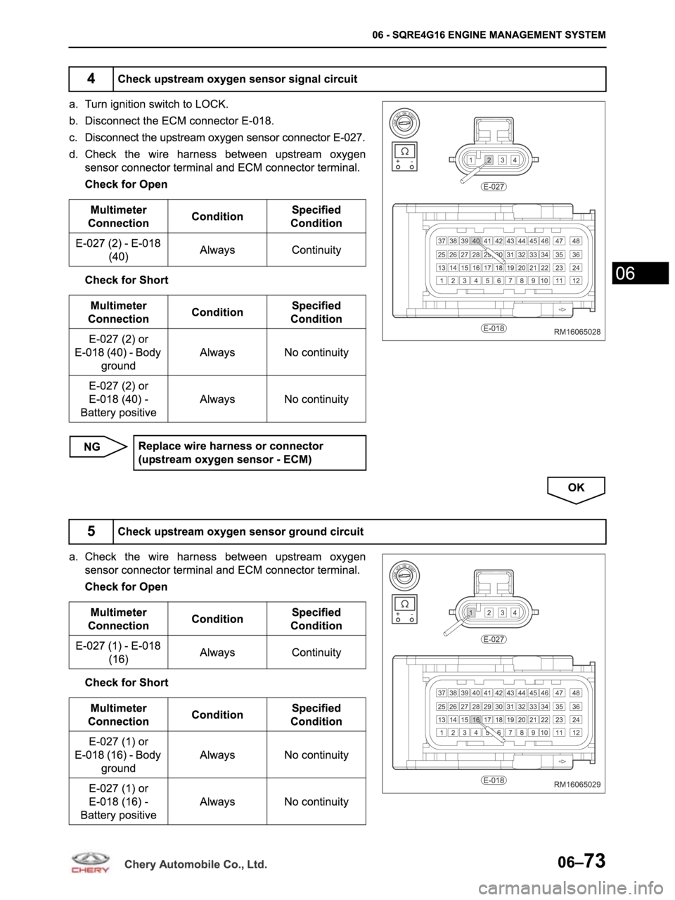 CHERY ARRIZO M16 2014  Service Repair Manual 