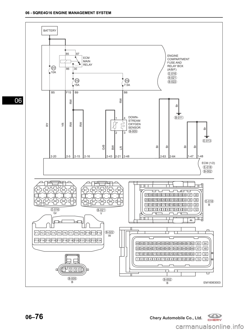 CHERY ARRIZO M16 2014  Service Repair Manual 
