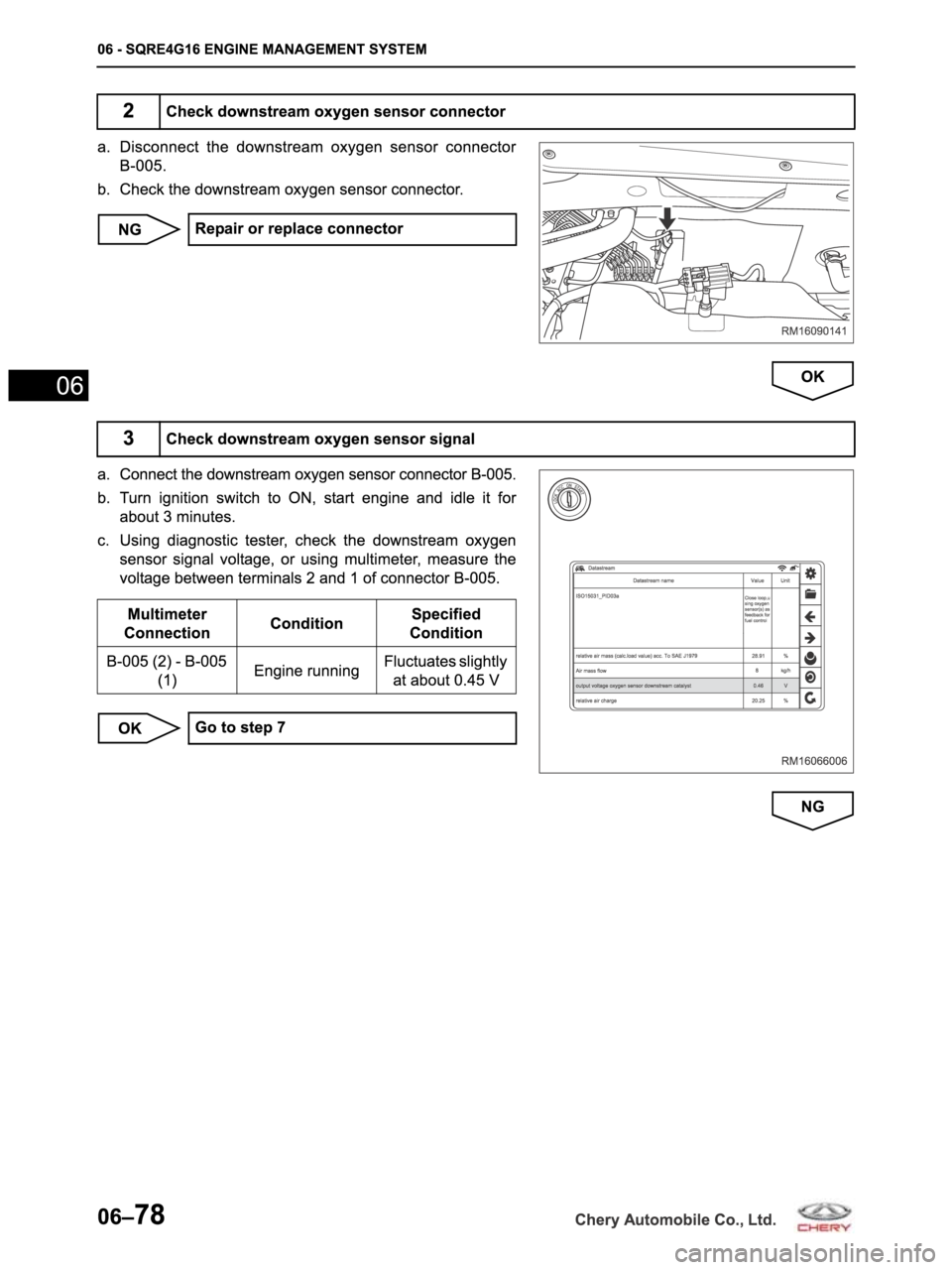 CHERY ARRIZO M16 2014  Service Repair Manual 