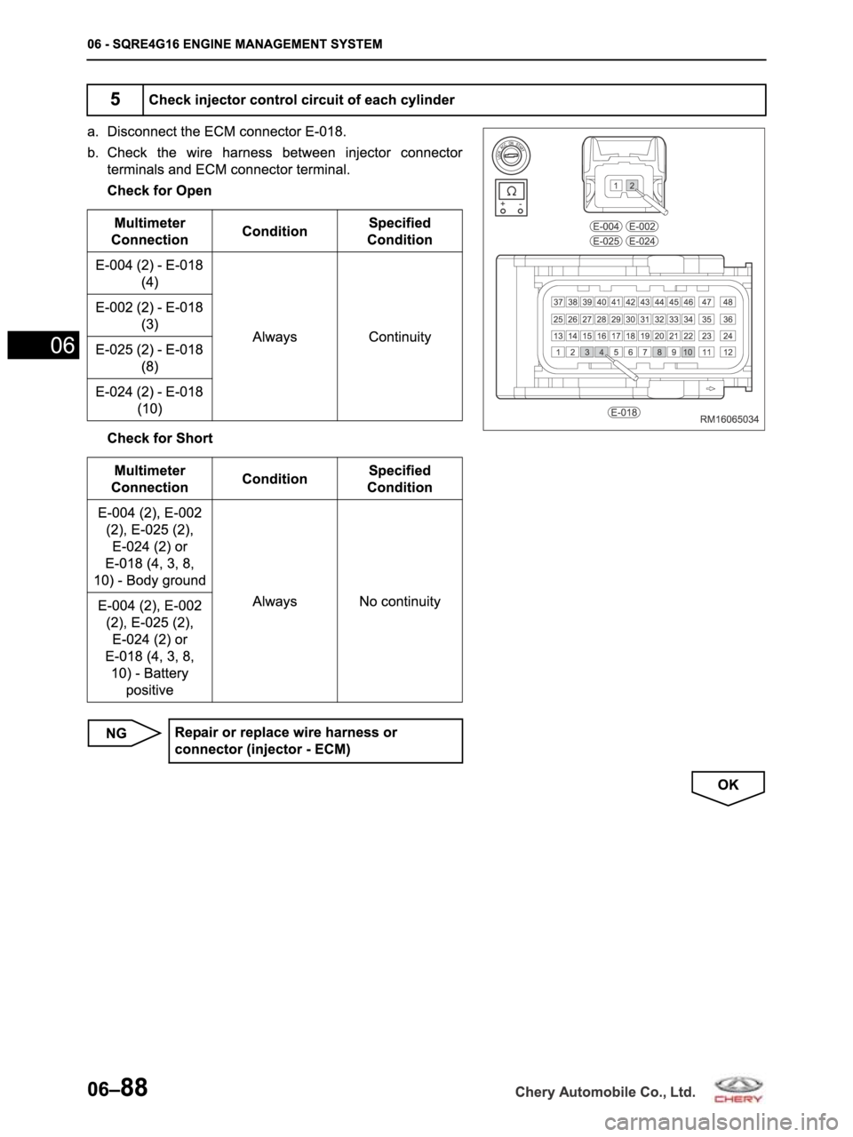 CHERY ARRIZO M16 2014  Service Repair Manual 