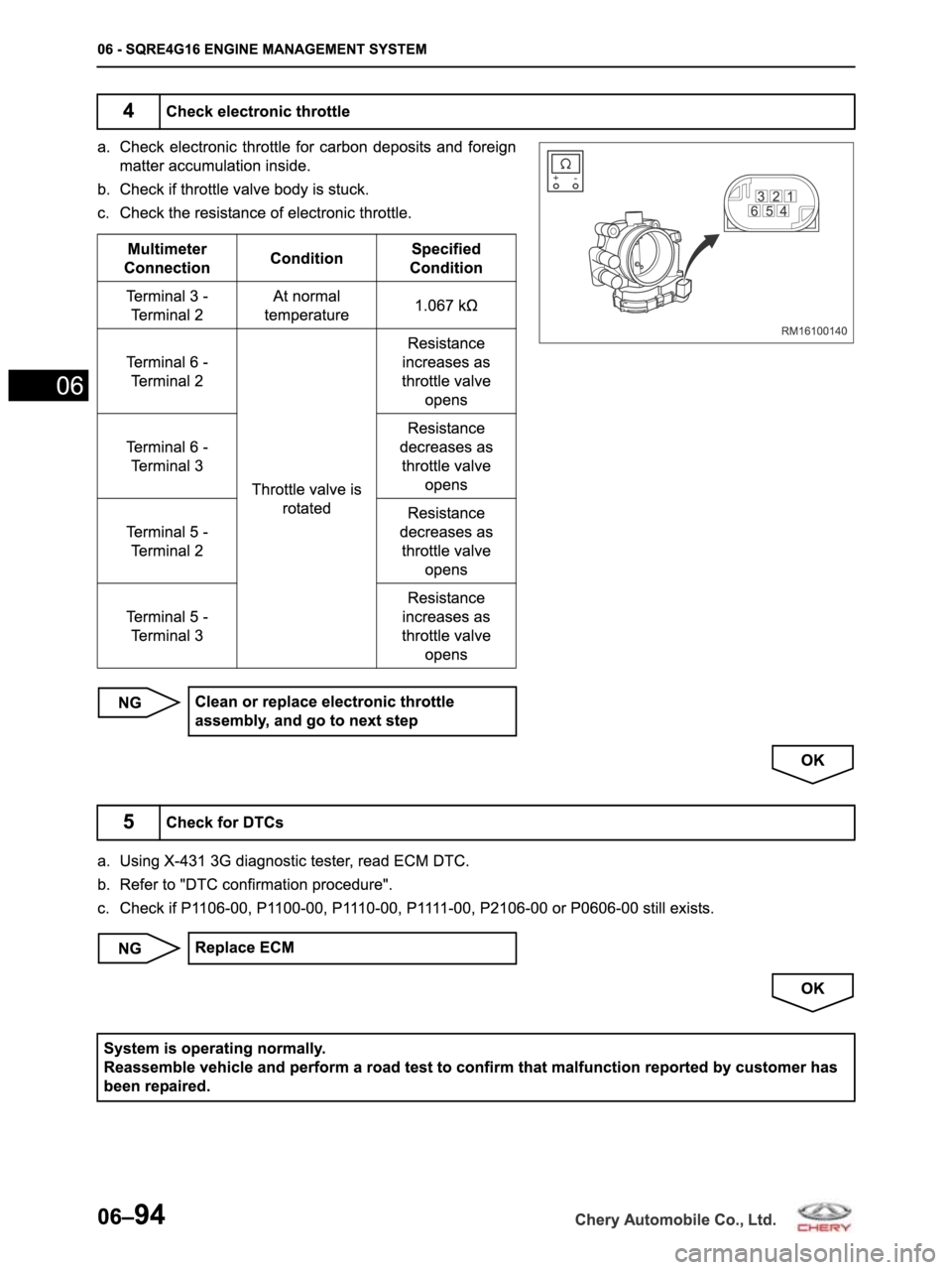 CHERY ARRIZO M16 2014  Service Repair Manual 