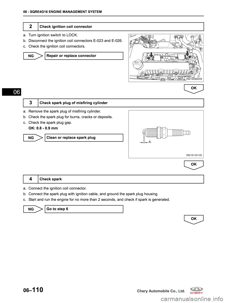 CHERY ARRIZO M16 2014  Service Repair Manual 