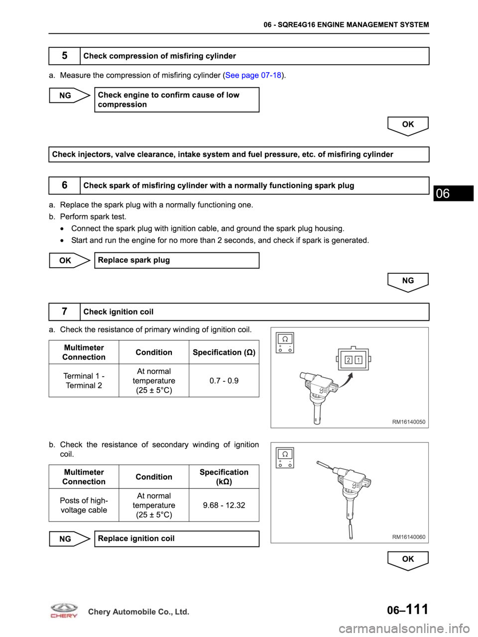 CHERY ARRIZO M16 2014  Service Repair Manual 