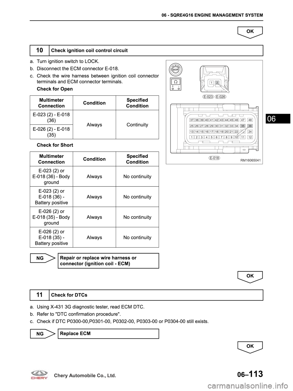 CHERY ARRIZO M16 2014  Service Repair Manual 