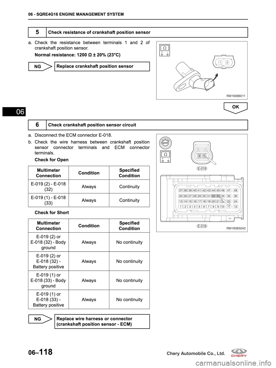 CHERY ARRIZO M16 2014  Service Repair Manual 