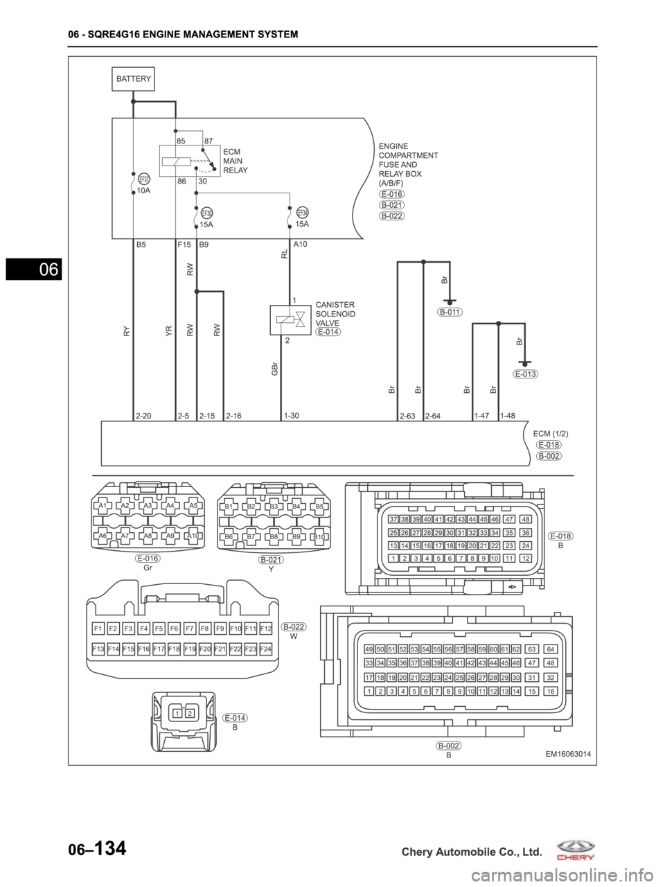 CHERY ARRIZO M16 2014  Service Repair Manual 