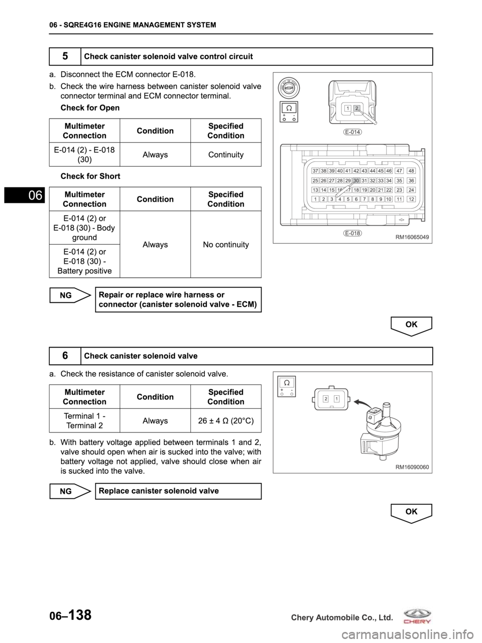 CHERY ARRIZO M16 2014  Service Repair Manual 