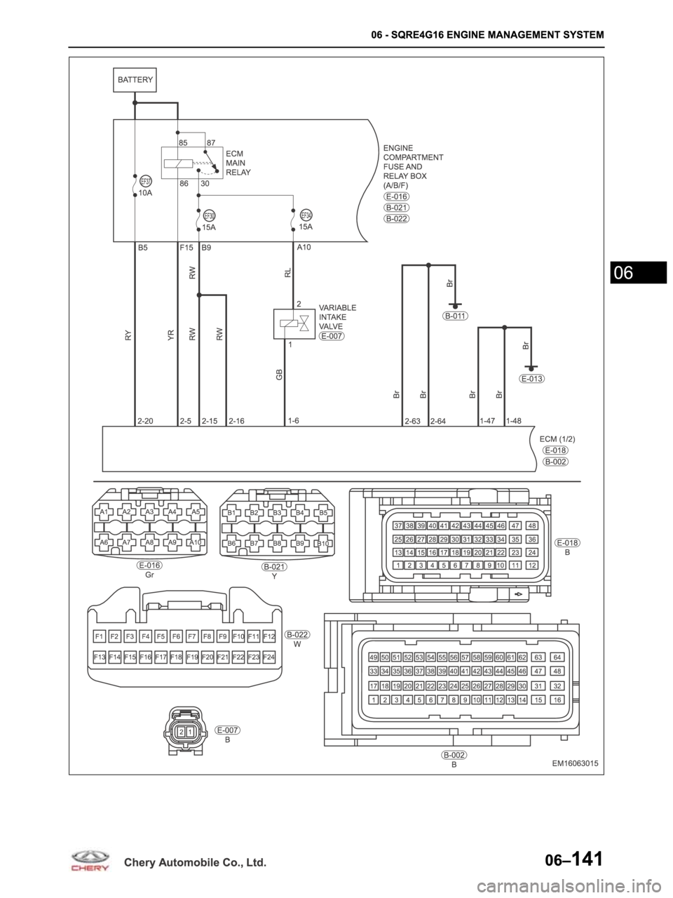 CHERY ARRIZO M16 2014  Service Repair Manual 