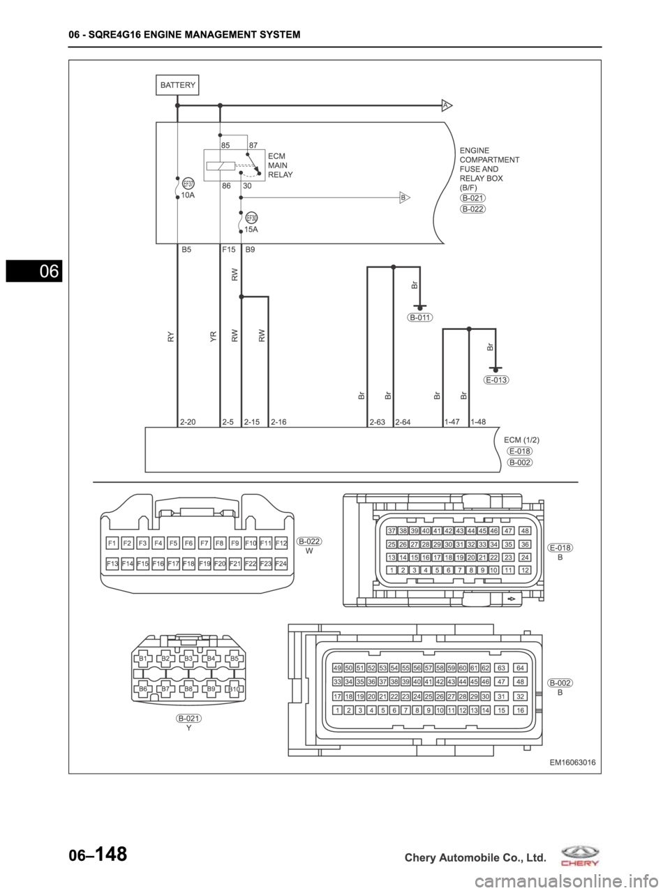 CHERY ARRIZO M16 2014  Service Repair Manual 
