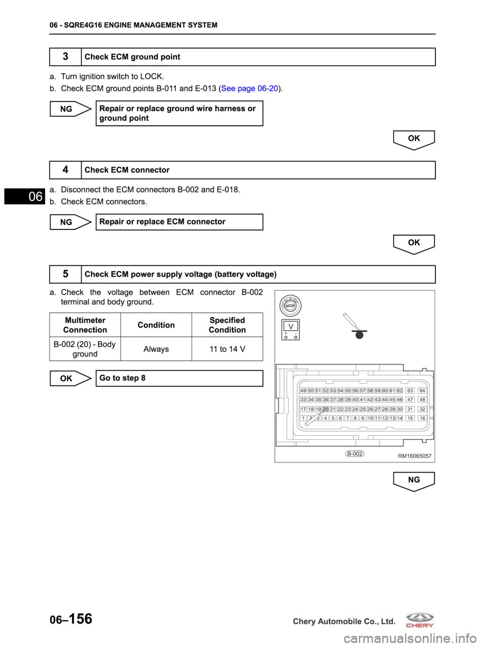 CHERY ARRIZO M16 2014  Service Repair Manual 