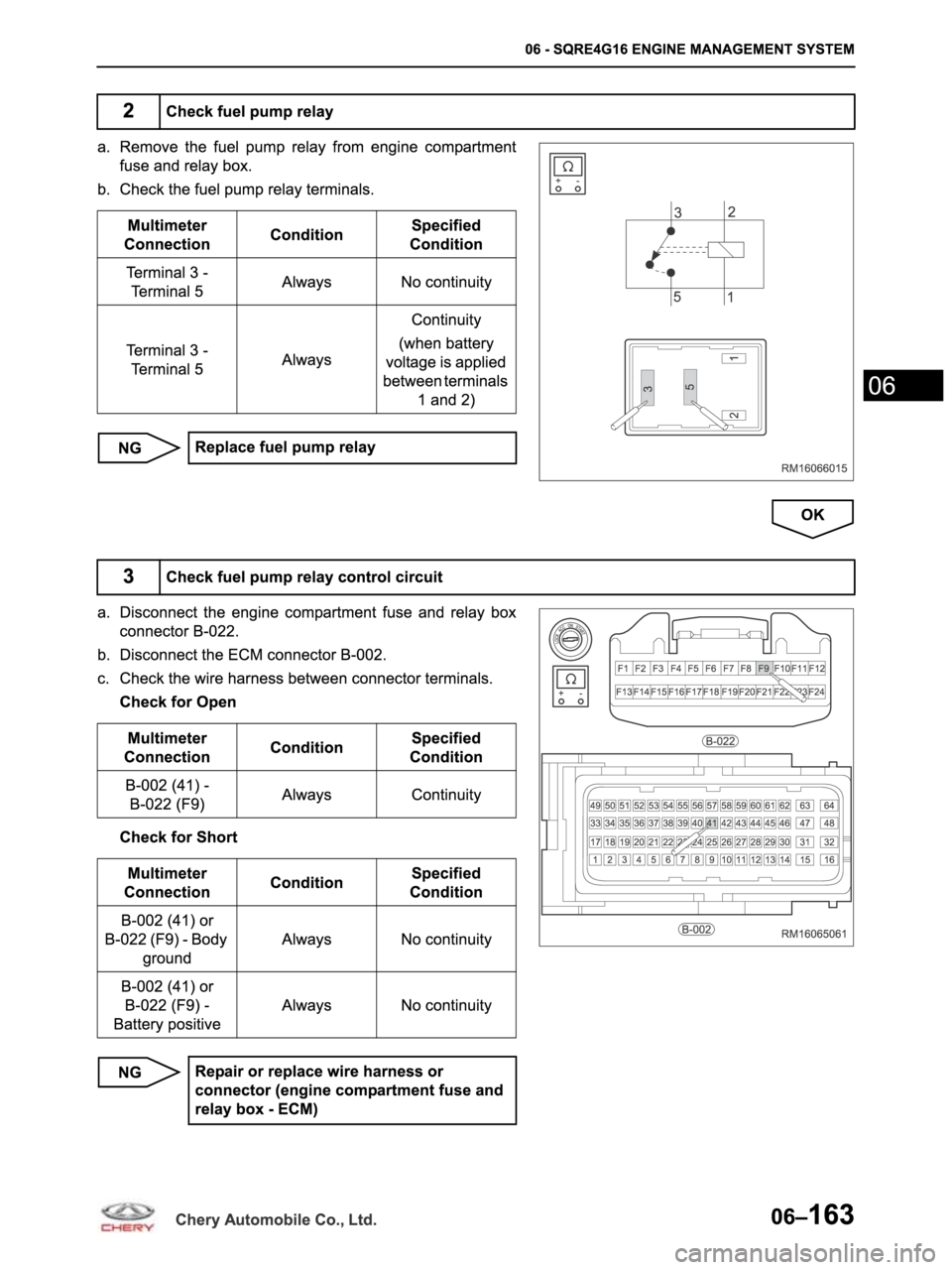 CHERY ARRIZO M16 2014  Service Repair Manual 