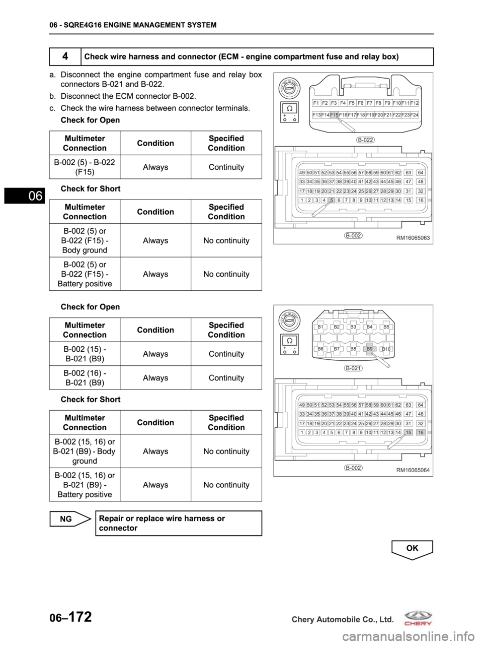 CHERY ARRIZO M16 2014  Service Repair Manual 