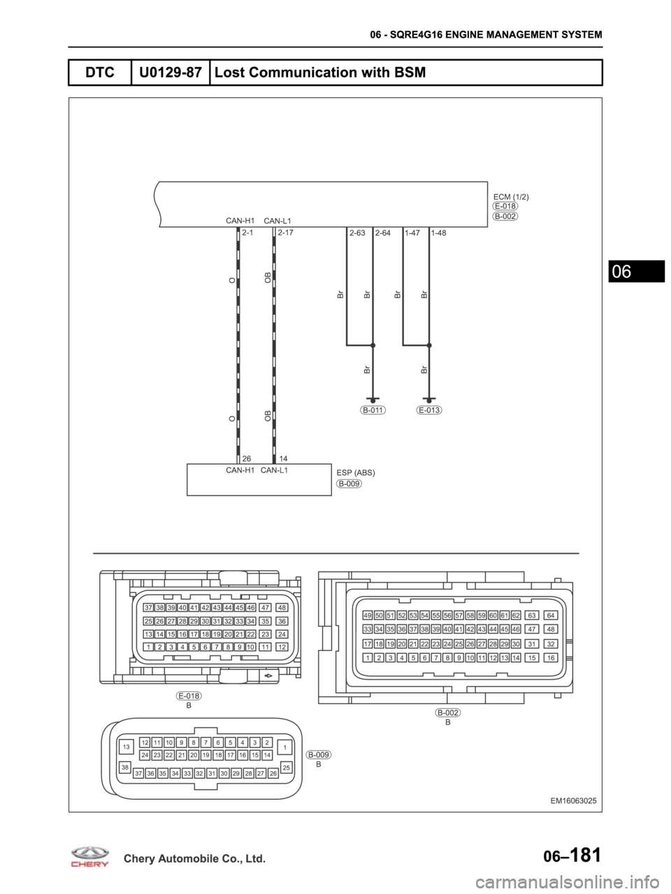 CHERY ARRIZO M16 2014  Service Repair Manual 