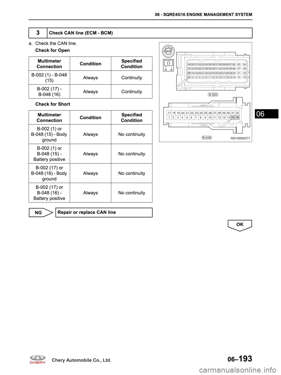CHERY ARRIZO M16 2014  Service Repair Manual 