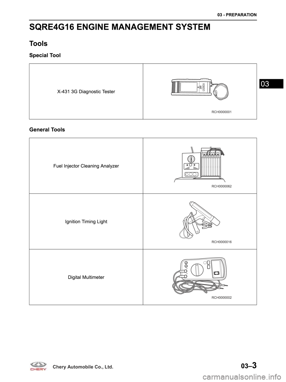 CHERY ARRIZO M16 2014  Service Repair Manual 